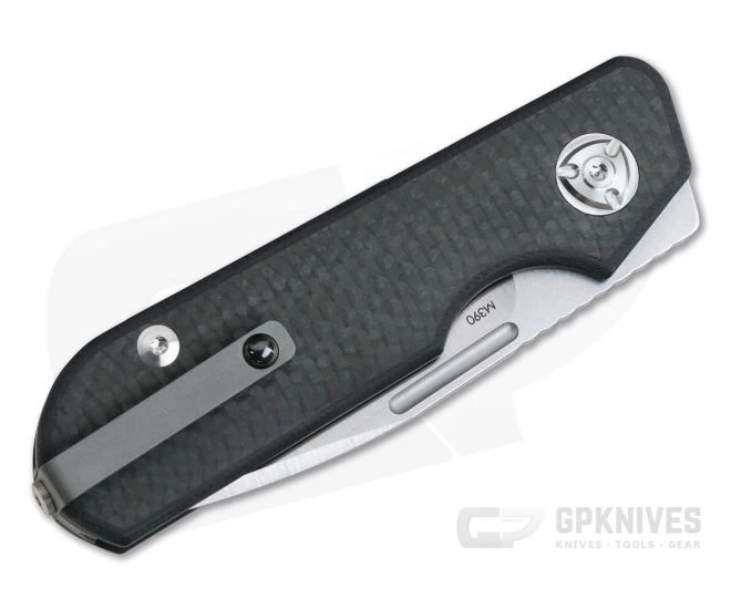 Liong Mah Design Traveler Spear Point Carbon Fiber M390 Slip Joint - Image 2