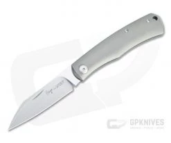 Viper Hug Thiel Design Satin M390 Smooth Titanium Slip Joint Knife V5990TI