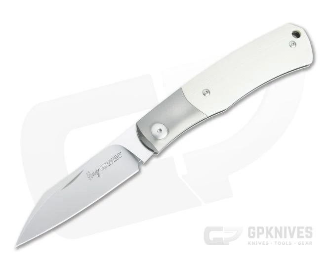 Viper Hug Thiel Design Satin M390 One Bolster Ivory G10 Slip Joint Knife V5992GI