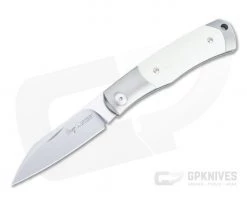 Viper Hug Thiel Design Satin M390 Two Bolsters Ivory G10 Slip Joint Knife V5994GI