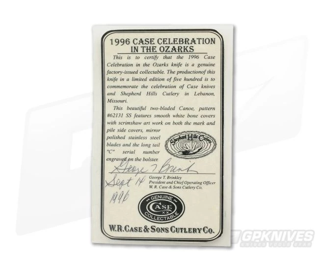 Case 1996 Celebration Canoe in the Ozarks VX133 - Image 3